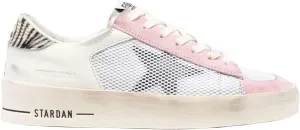 Golden Goose Stardan Laminated Net Leather Star Zebra Horsy Heel Women Distressed Sneakers