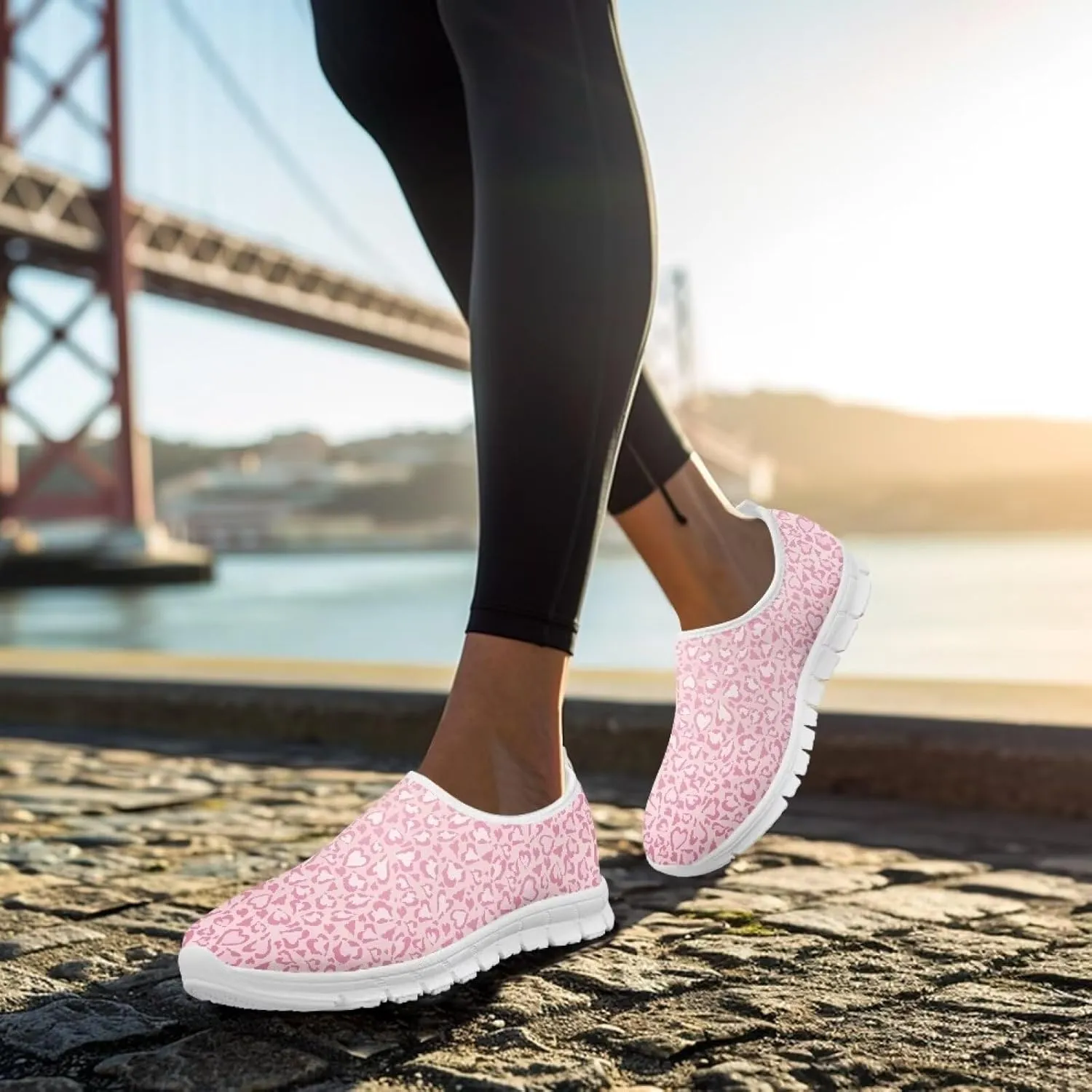 GOSTONG Sneakers for Women Slip on Home Loafers Non Slip Comfort Athletic Shoes Training Running Sneakers White US 5.5-11.5