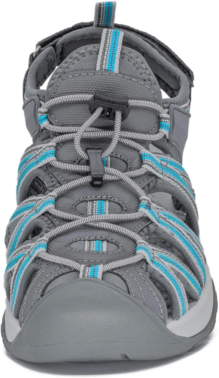 GRITION Hiking Sandals Women Closed Toe, Waterproof Lightweight Adjustable Hiking Athletic Sandals, Breathable For Beach Summer Adventure Comfortable Outdoor Sport