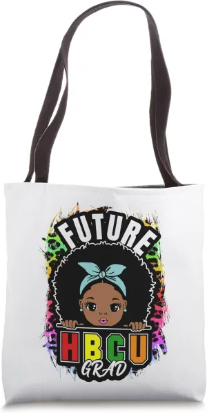 HBCU Grad Girl Graduation Historically Black College Attire Tote Bag