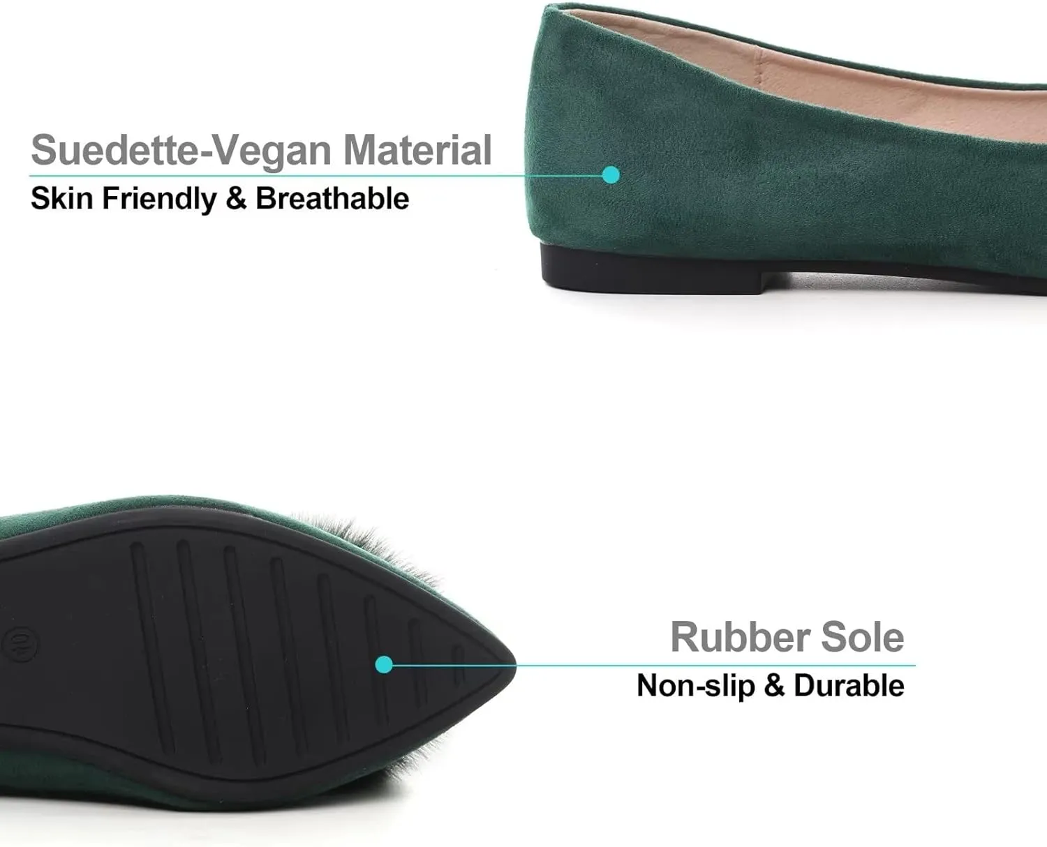 Hee grand Women Pom Pom Causal Flats -Solid Slip on Shallow Comfortable Ballet Shoes