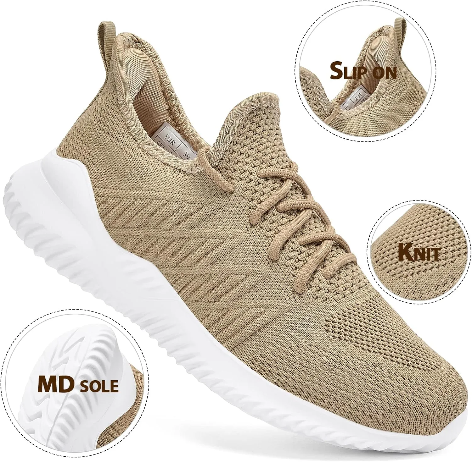 HHP Men's Walking Shoes Sneakers - Tennis Workout Running PonPom Shoes Gym Breathable Comfortable & Lightweight Shoes