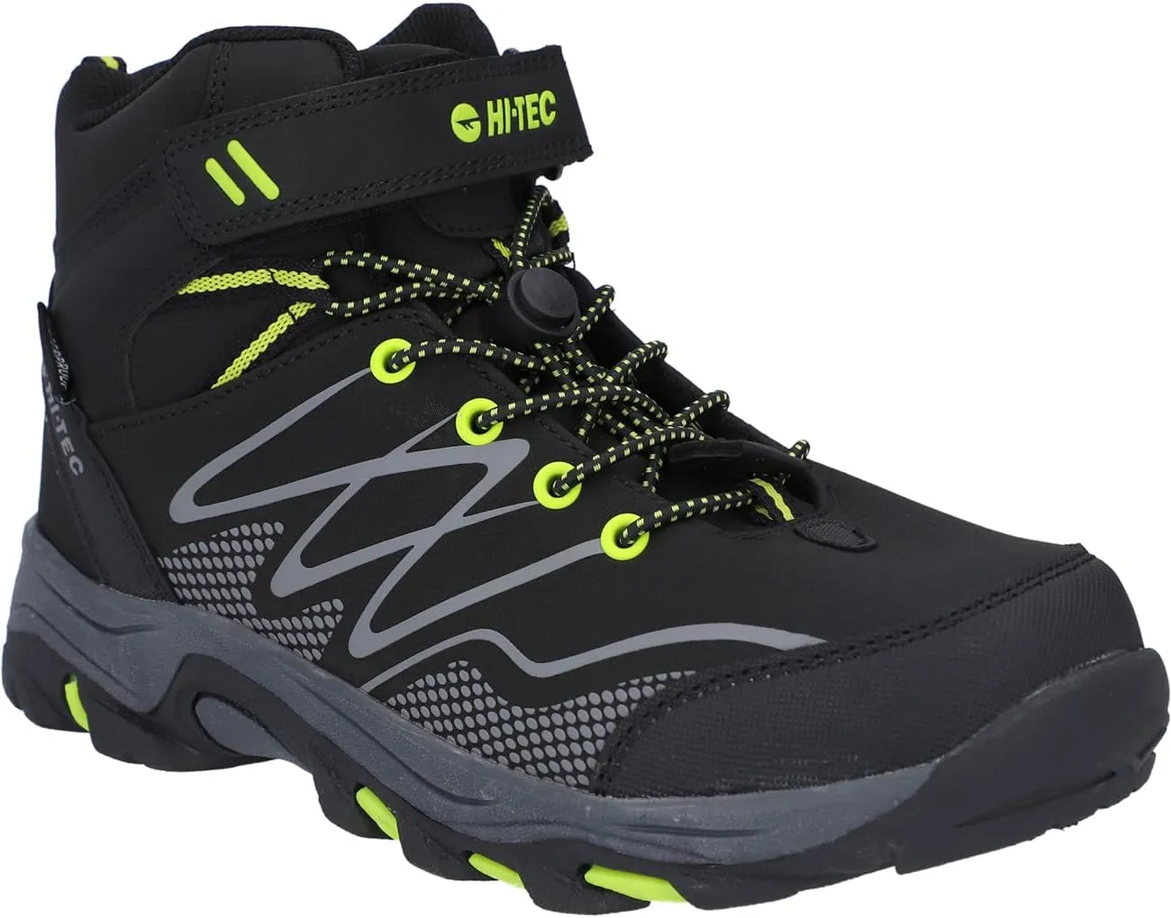 HI-TEC Blackout Mid Boots Black/Lime UK 11 Black/lime
