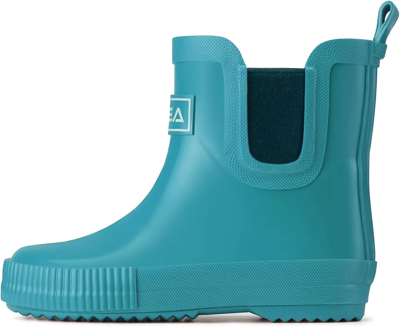 HISEA 100% Natural Rubber Boots for Kids Toddlers Ankle Rain Boots Waterproof Deck Shoes Boys Girls
