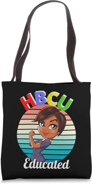 Historically Black College University Student HBCU Educated Tote Bag