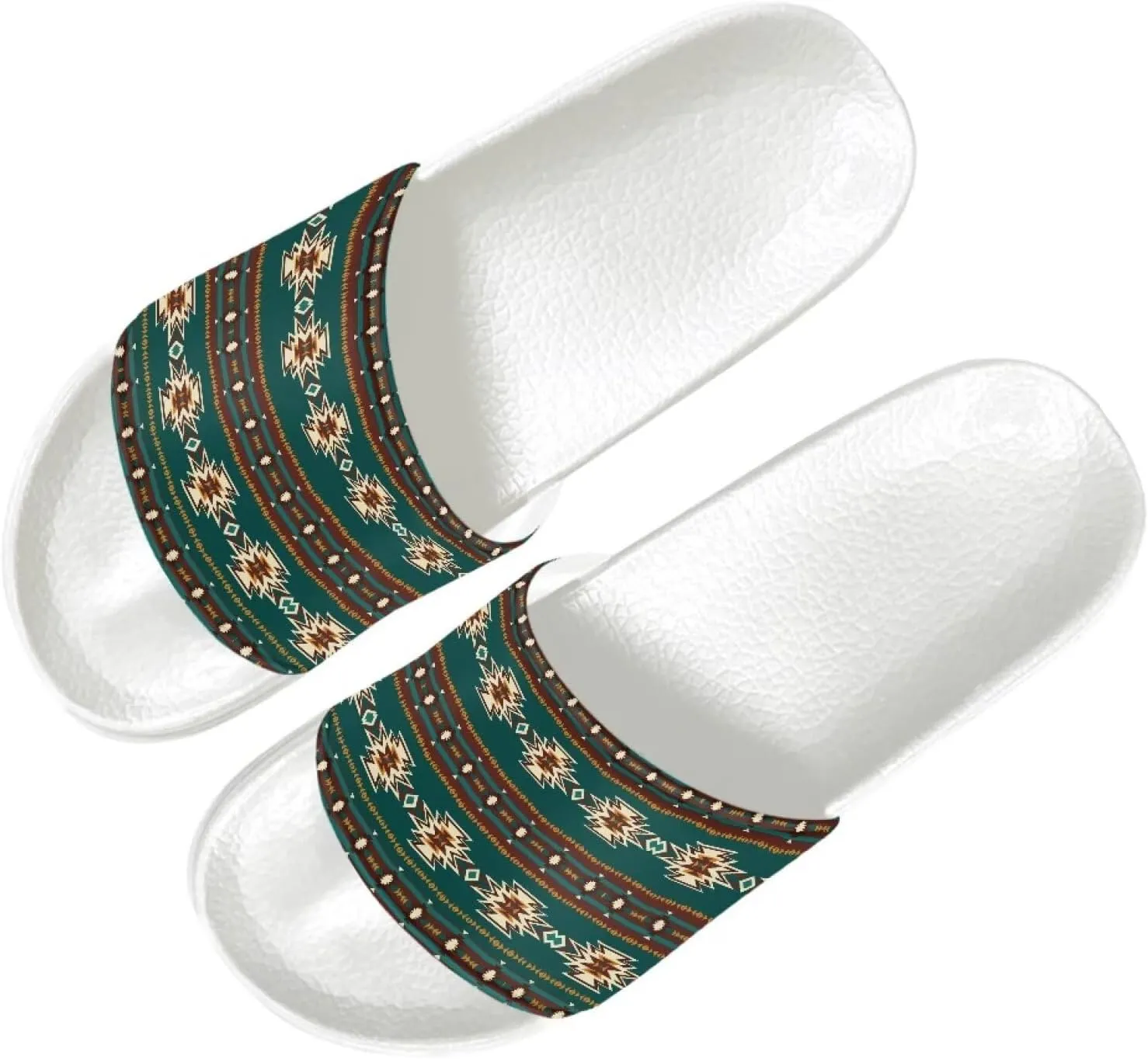 HUGS IDEA Slide Sandals for Women Girls Indoor Outdoor Slippers with Non Slip Rubber Sole