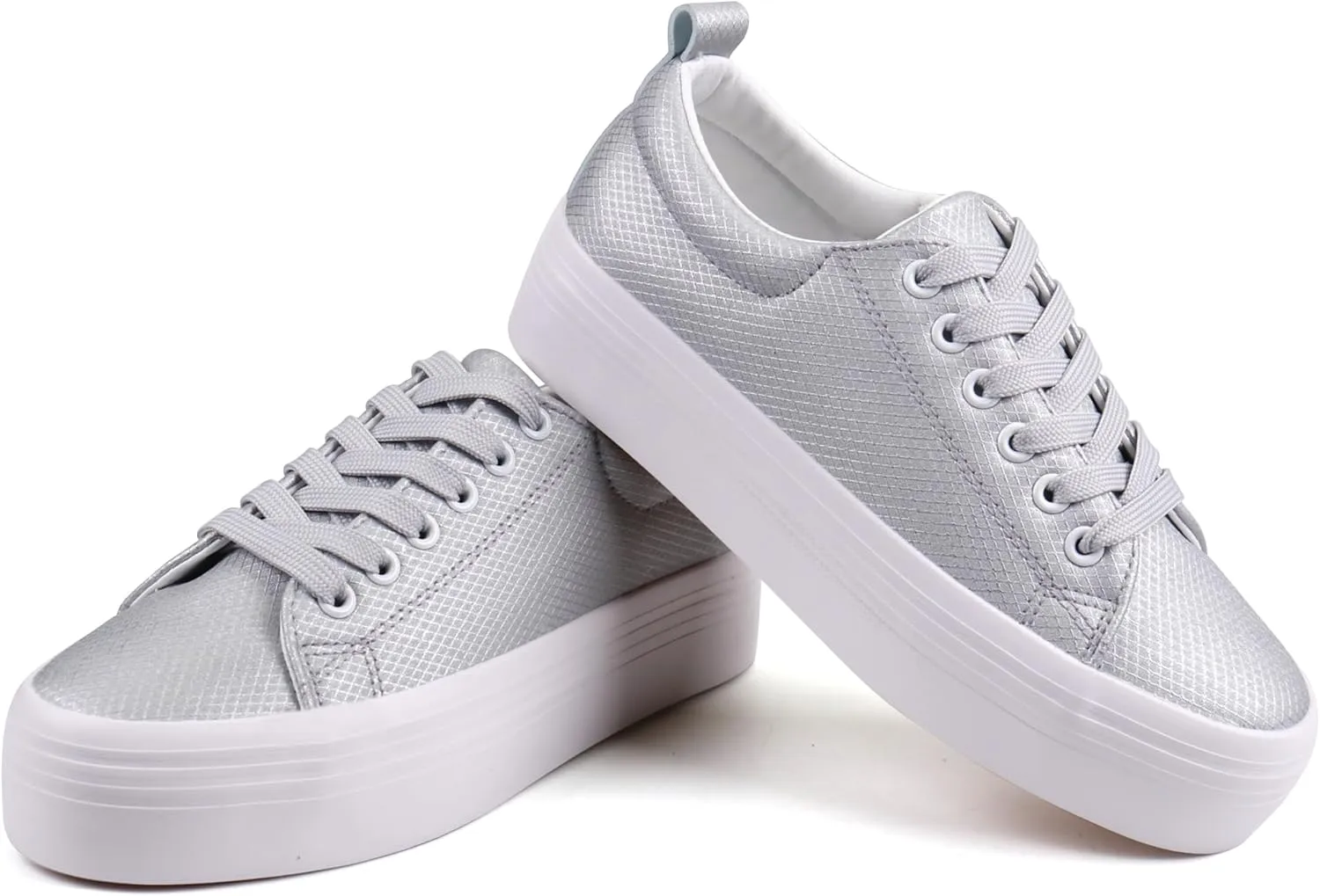 JABASIC Women Lace Up Platform Sneakers Comfortable Casual Fashion Sneaker Walking Shoes