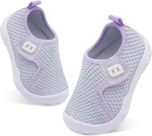 JOINFREE Toddler Boys Girls Barefoot Shoes Breathable Kids Sneakers Lightweight Walking Shoes Slip On Tennie Shoes Wide School Shoes