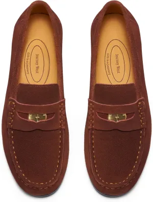 Journey West Suede Tassel Loafer for Women Slip-on Belgian Penny Loafers Shoes for Women in Many Colors