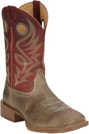 Justin Pickett 11" Western Men's Boots - Durable Leather Cowboy Footwear, Classic Style for Rodeo & Ranch, Comfortable Fit