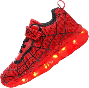 Kids LED Shoes Boys Girls Light Up Trainers Children USB Charging Flashing Sneakers Gift for Birthday Halloween Xmas