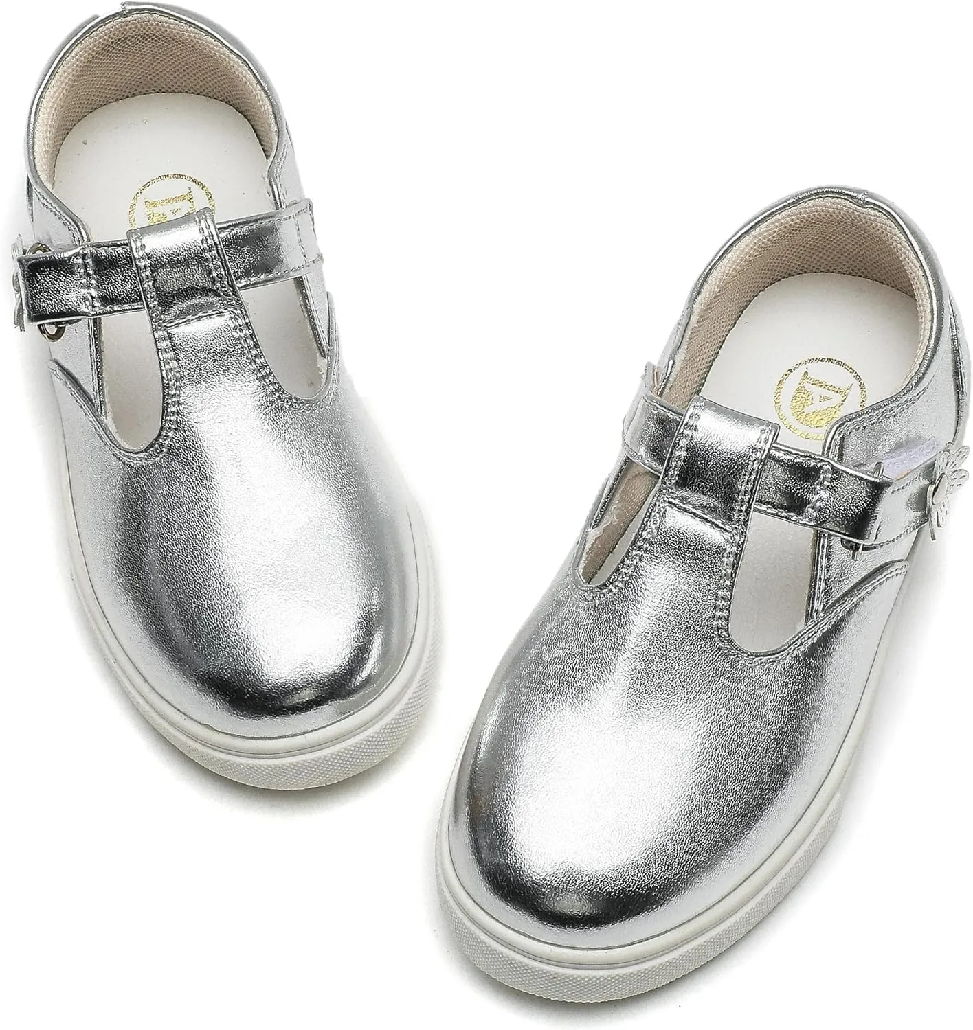 kkdom Toddler/Little Kid/Girls T-Strap Mary Jane Sneaker