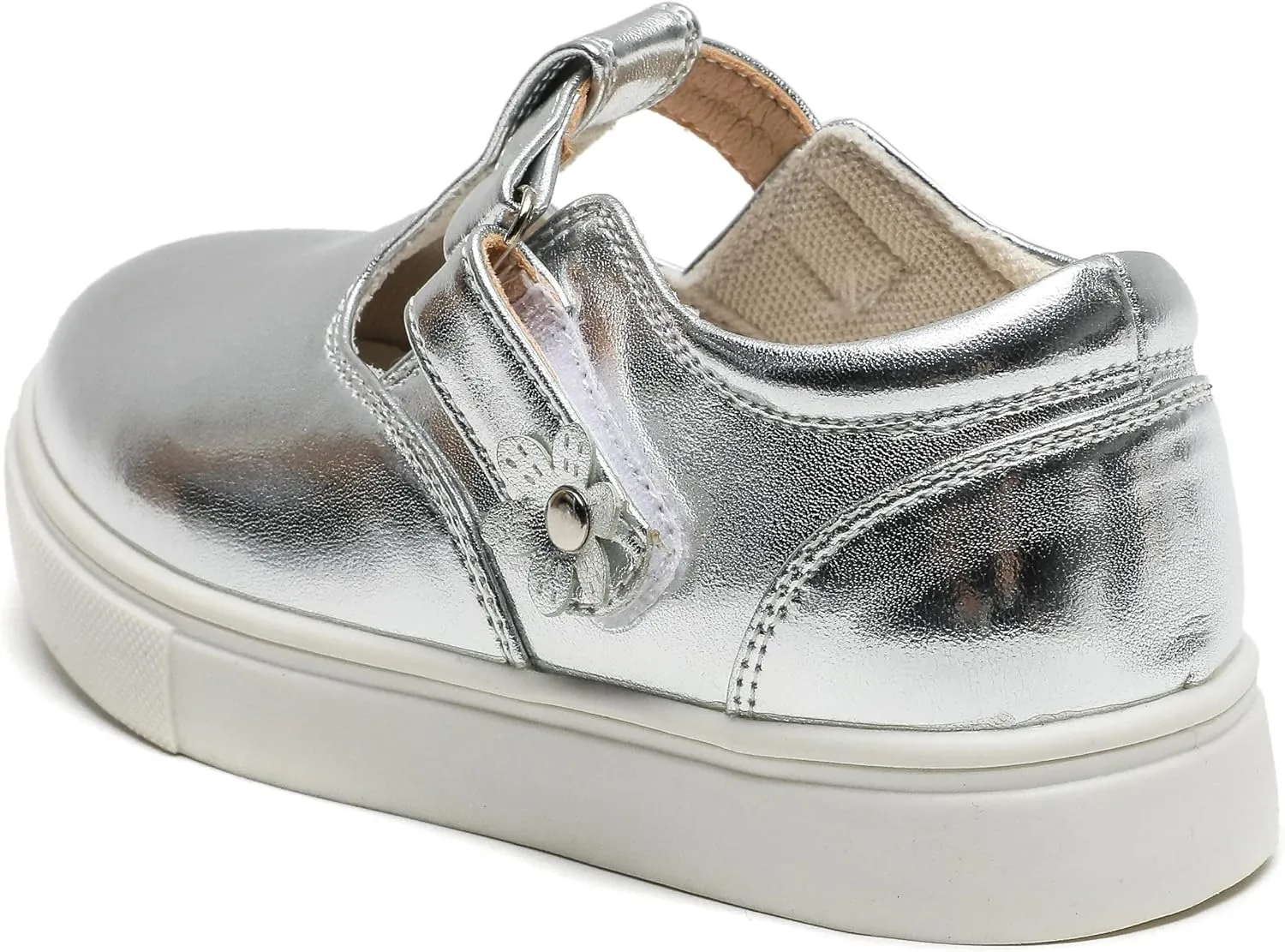 kkdom Toddler/Little Kid/Girls T-Strap Mary Jane Sneaker