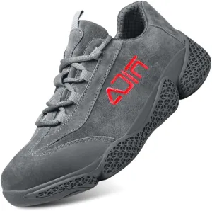 KUNWFNIX Steel Toe Sneakers for Men Women Lightweight Safety Shoes Comfortable Puncture Proof Slip On Composite Toe Work Shoes