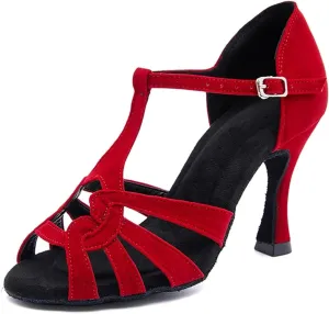 Ladies Cuban-Heel Party Sandals - Breathable Mesh Panels for Tropical-Themed Receptions (6CM/2.36")