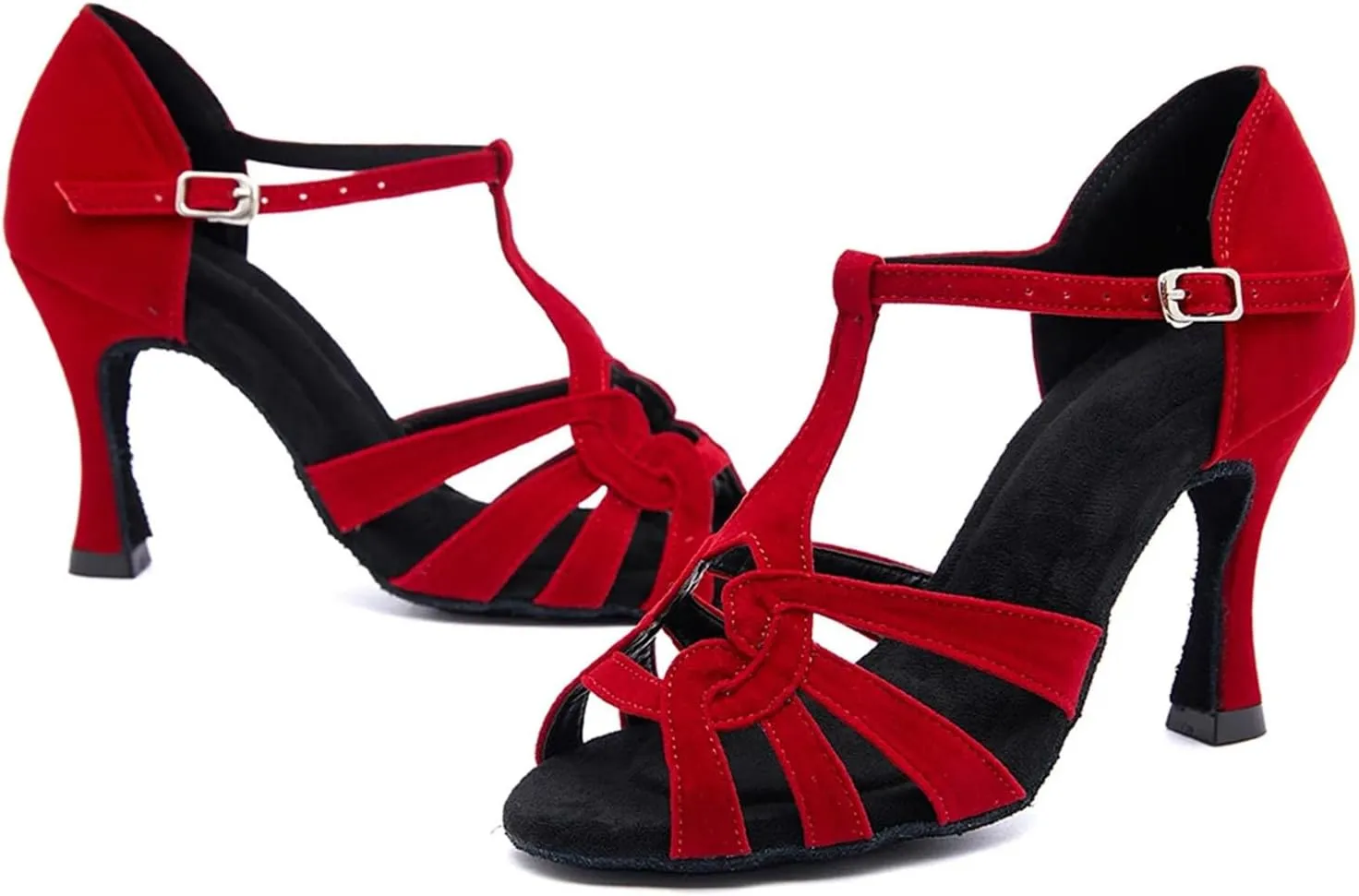 Ladies Cuban-Heel Party Sandals - Breathable Mesh Panels for Tropical-Themed Receptions (6CM/2.36")