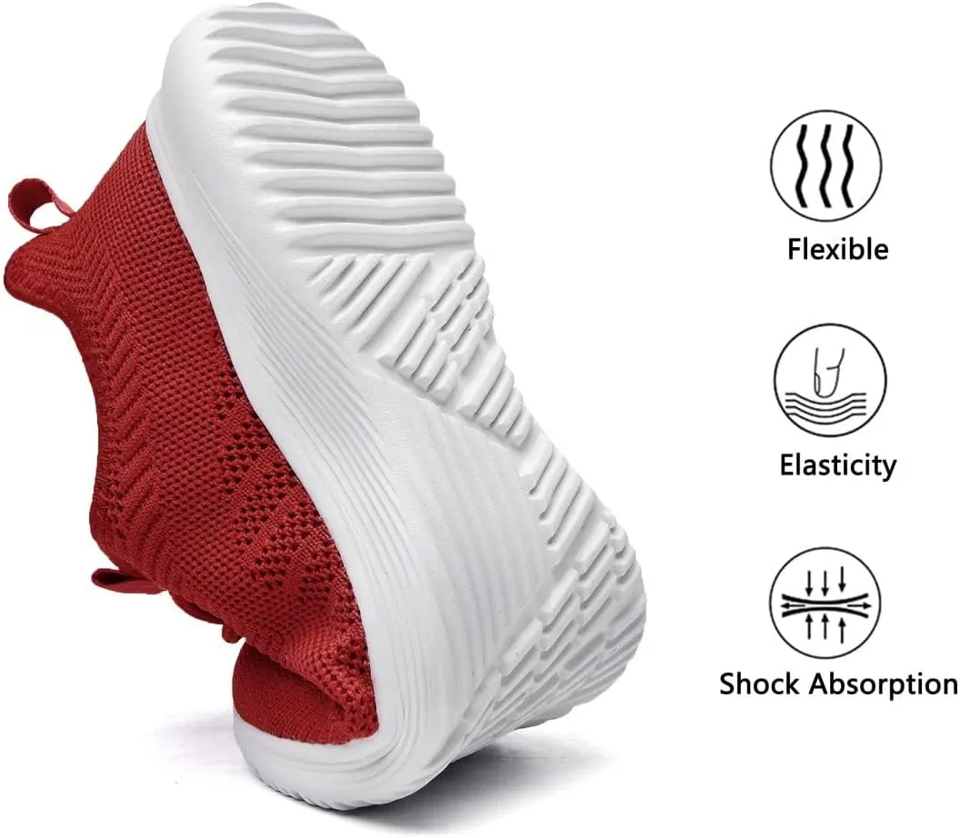 Lamincoa Womens Walking Shoes Slip On Lightweight Memory Foam Cheer Sneakers for Tennis Gym Running Workout Yoga