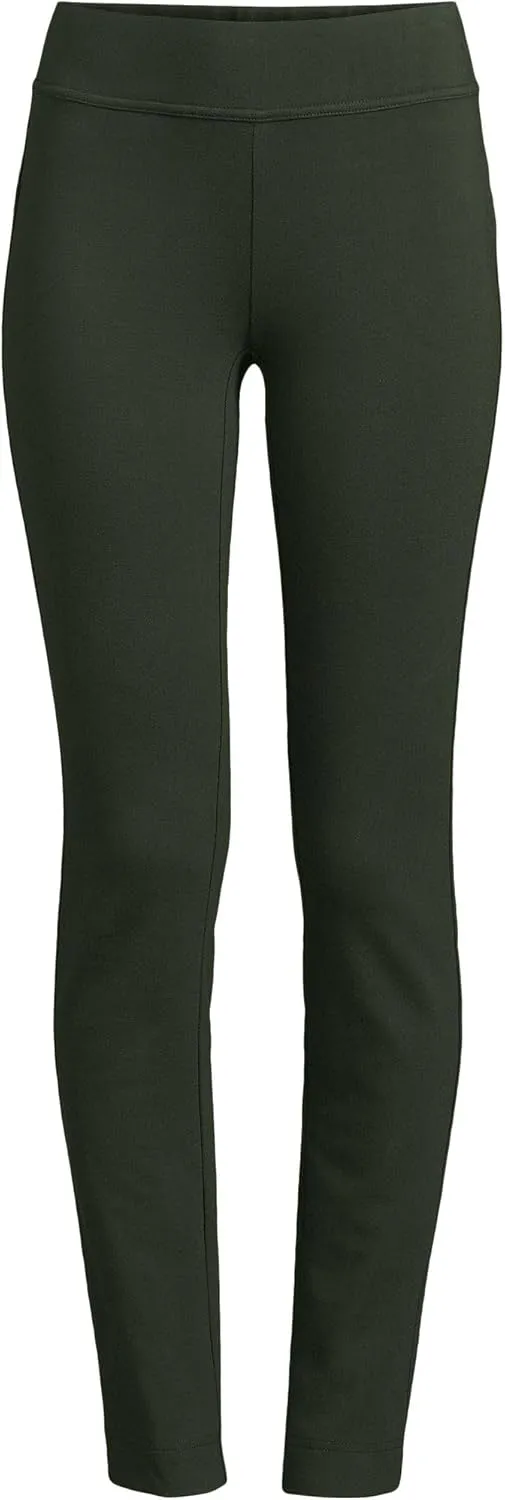 Lands' End Women's Starfish Mid Rise Slim Leg Pants
