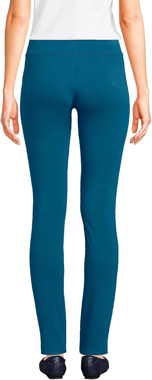 Lands' End Women's Starfish Mid Rise Slim Leg Pants