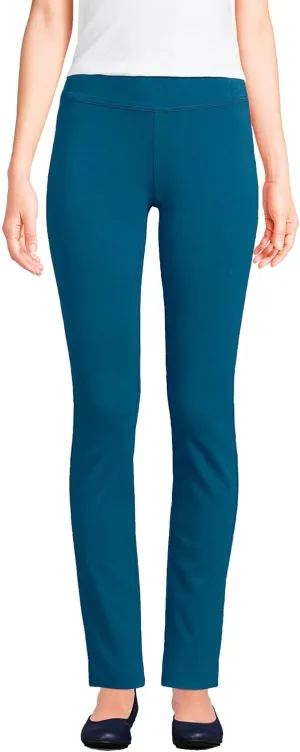 Lands' End Women's Starfish Mid Rise Slim Leg Pants
