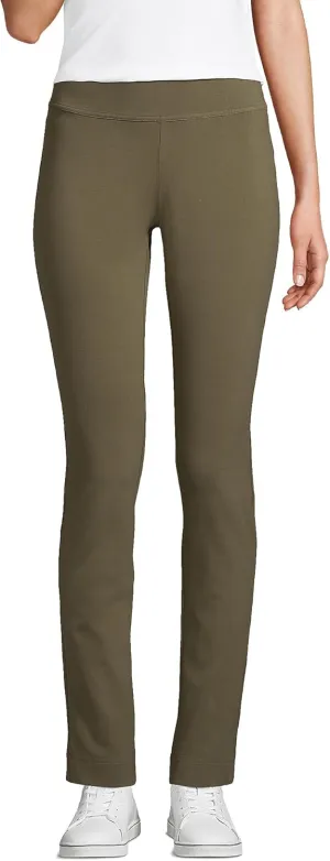Lands' End Women's Starfish Mid Rise Slim Leg Pants