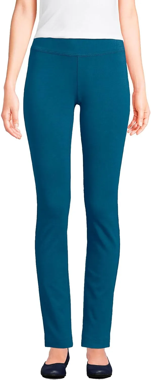 Lands' End Women's Starfish Mid Rise Slim Leg Pants