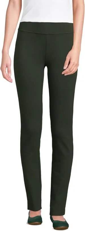Lands' End Women's Starfish Mid Rise Slim Leg Pants