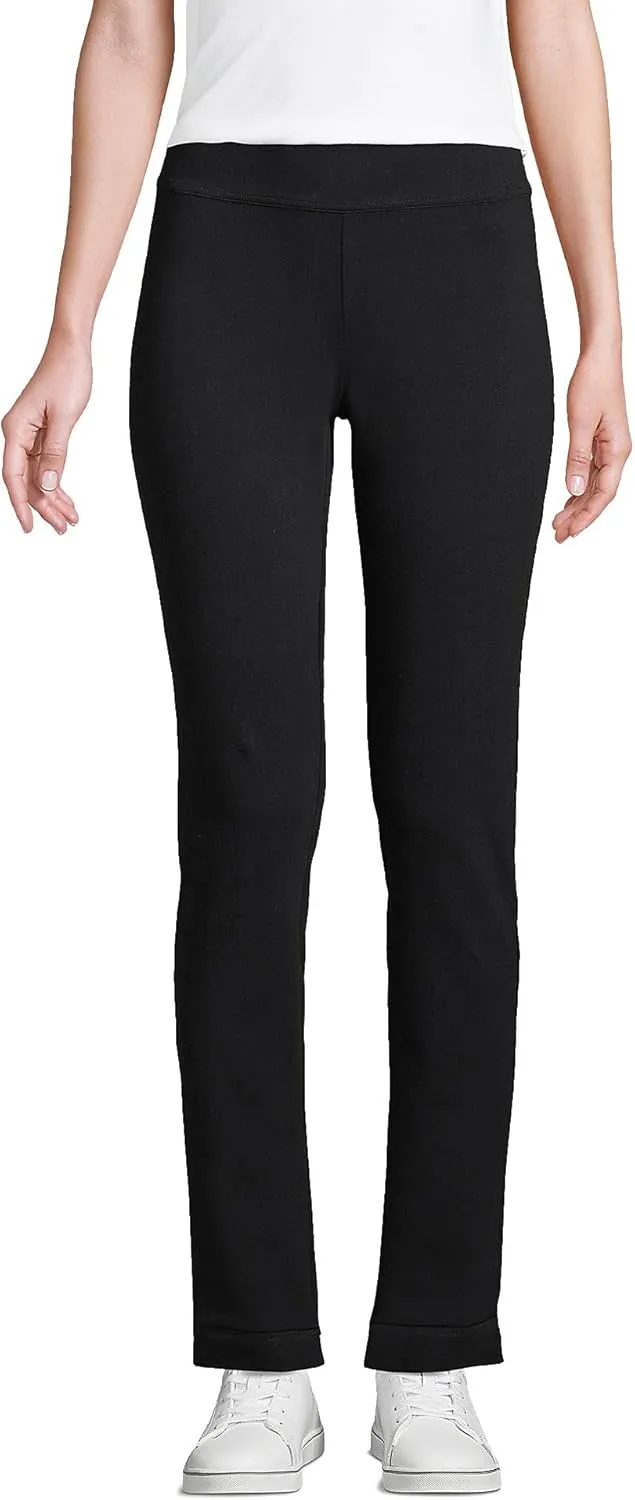 Lands' End Women's Starfish Mid Rise Slim Leg Pants