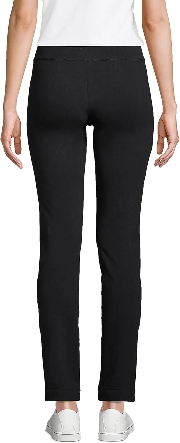 Lands' End Women's Starfish Mid Rise Slim Leg Pants