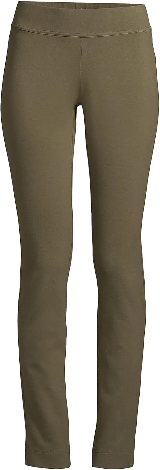 Lands' End Women's Starfish Mid Rise Slim Leg Pants