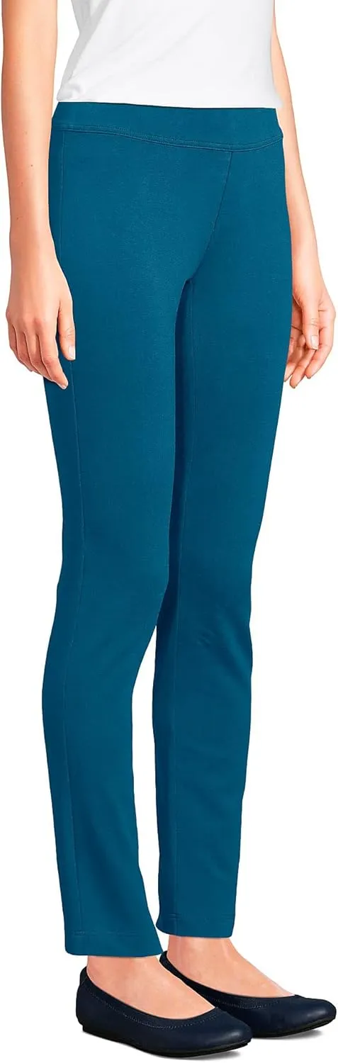 Lands' End Women's Starfish Mid Rise Slim Leg Pants