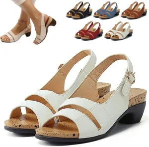 Libiyi Women's Comfy Orthotic Sandals,Libiyi Women's Ultra-Comfy Breathable Sandals,Vintage Orthotic Sandal for Women