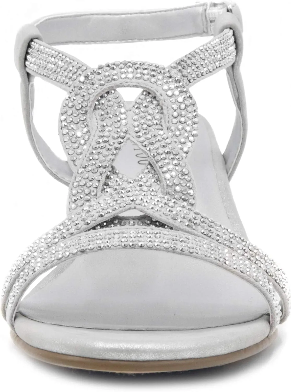 LONDON FOG Womens Macey Demi-Wedge Dress Sandals