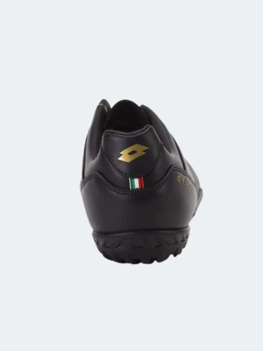 Lotto Stadio 705 Tf Men Turf Shoes Black/Gold