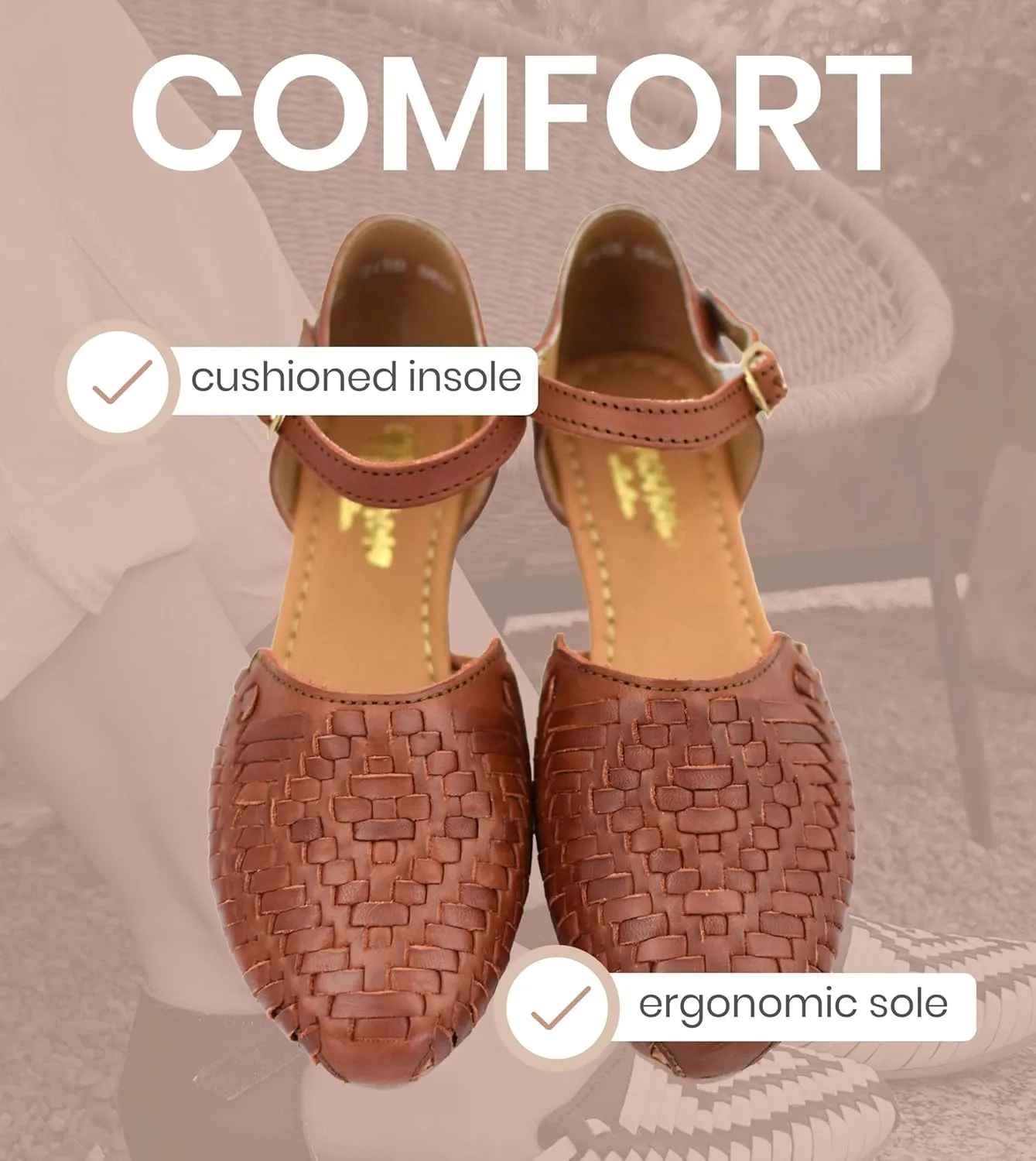 Macarena Collection Womens Shoes Leather Sandals for Women | Huarache Handmade Mexican Sandals Women | Comfortable & Stylish Womens Sandals 2150