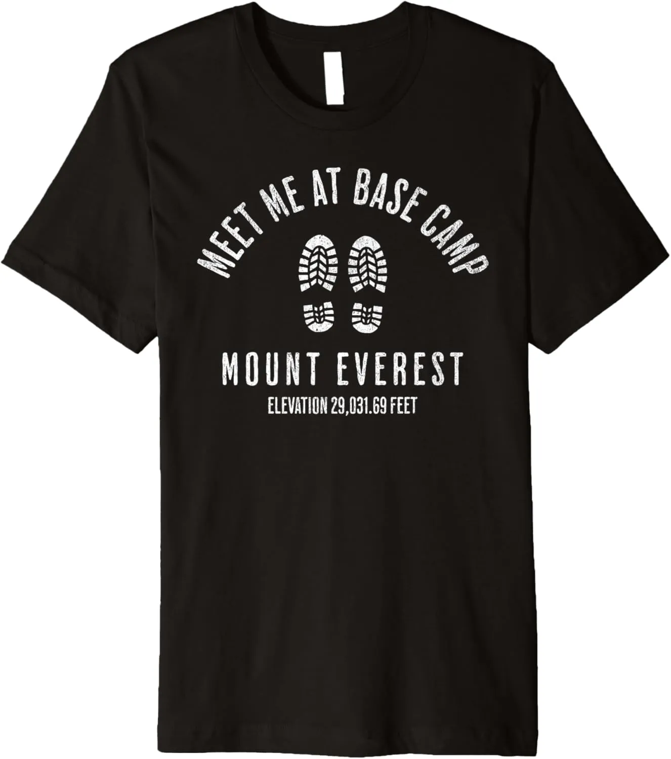 Meet Me At Base Camp Mount Everest Mountain Climbing Boots Premium T-Shirt