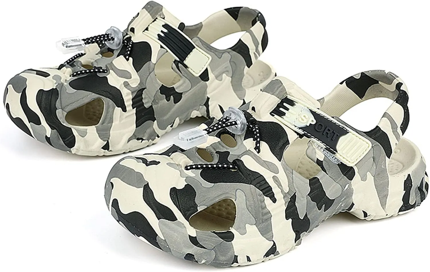 Meidiastra Boys Garden Clogs Kids Summer Cute Cartoon Pattern Sandals Beach Slippers Water Shoes