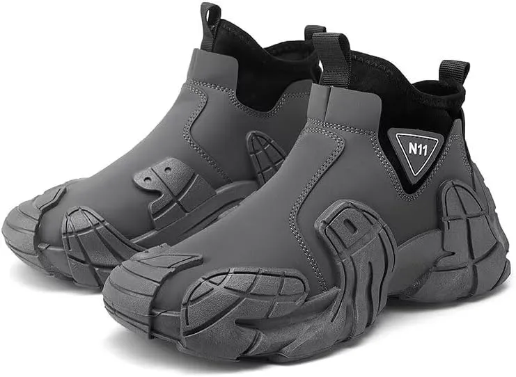 Men's High Top Running Shoes Lightweight Slip On Walking Shoes Workout Shoes for Men Fashion Sneakers