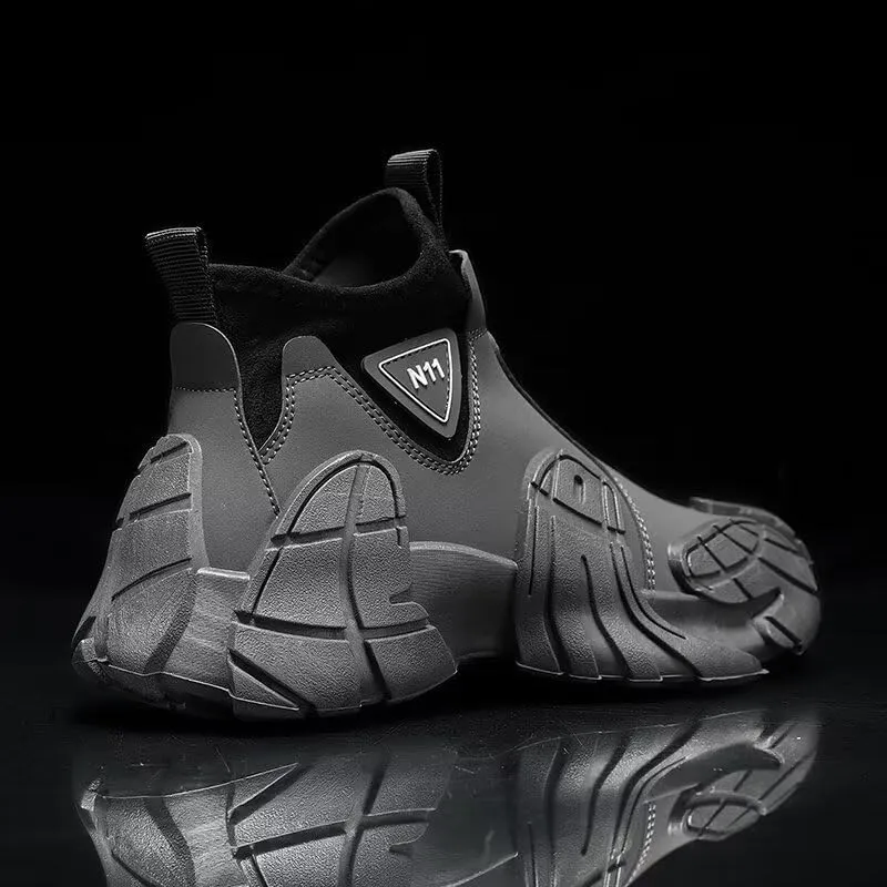 Men's High Top Running Shoes Lightweight Slip On Walking Shoes Workout Shoes for Men Fashion Sneakers