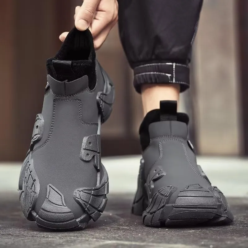 Men's High Top Running Shoes Lightweight Slip On Walking Shoes Workout Shoes for Men Fashion Sneakers