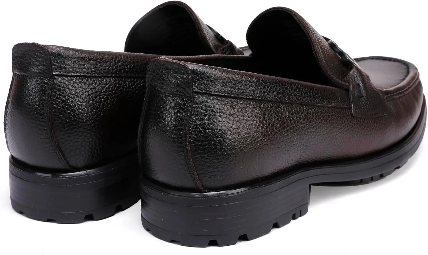 Men's Leather Penny Loafers Business Handmade Slip On Dress Shoes with Buckle Casual Party Shoes Wedding Loafer for Men
