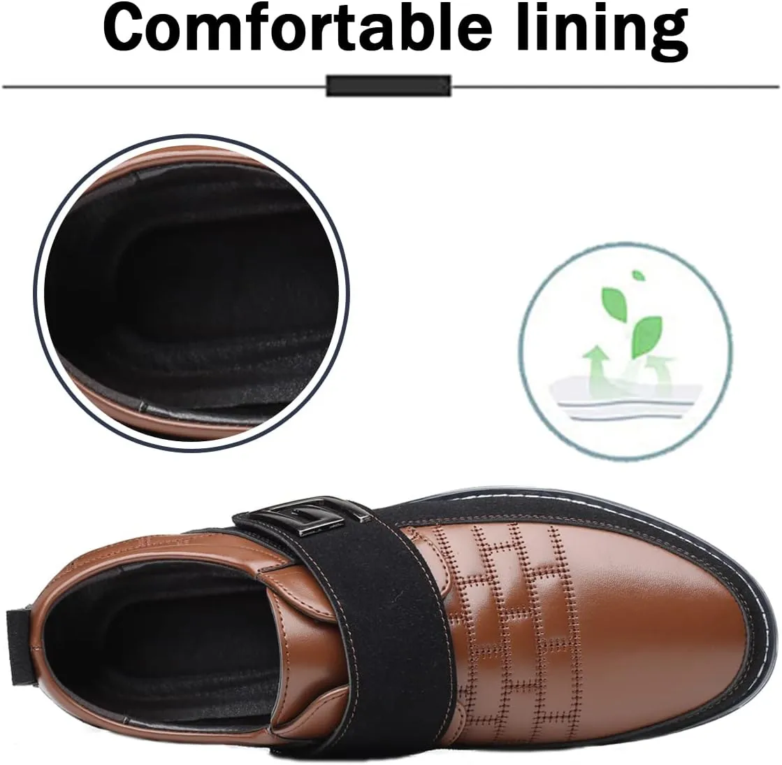 Men's Loafers Premium Leather Comfort Business Casual Oxford Shoes Office Working Driving Walking Shoe