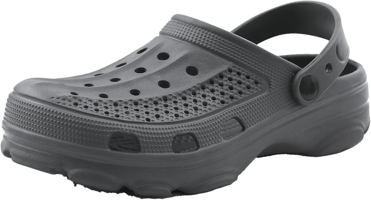 Men's Summer Clogs - Breathable Anti-Skid Slippers for Home and Beach