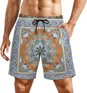 Mens Swim Trunks with Compression Liner Bathing Suits Beach Shorts Swim Shorts Men Swim Trunks