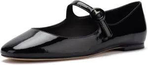 miss left Women Classic Adjustable Single Strap Buckle Mary Jane Flats Round Toe Comfortable Party Dress Daily Shoes Size 4-16 US