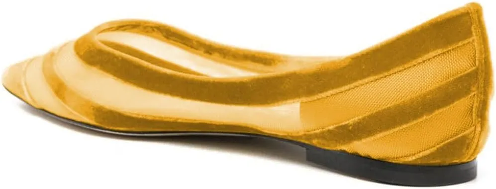 miss left Women Comfortable Closed Pointed Toe Ballet Flats Soft Velvet Slip On Low Block Heel Pumps Cozy Dance Ballroom Shoes Size 4-16 US
