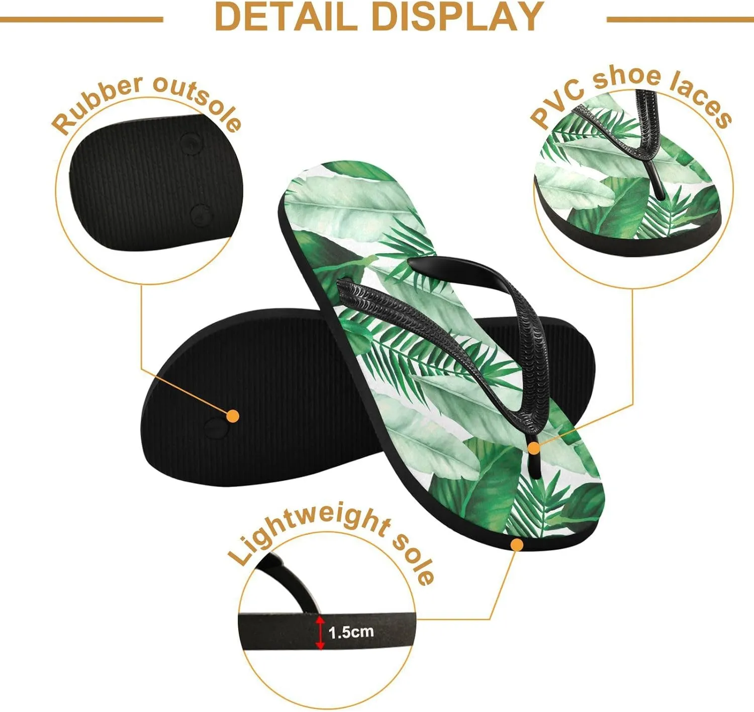 MNSRUU EVA Rubber Flip Flops for Men & Women,Unisex Sandals Soft Cushion Footbed Comfort flip-flops