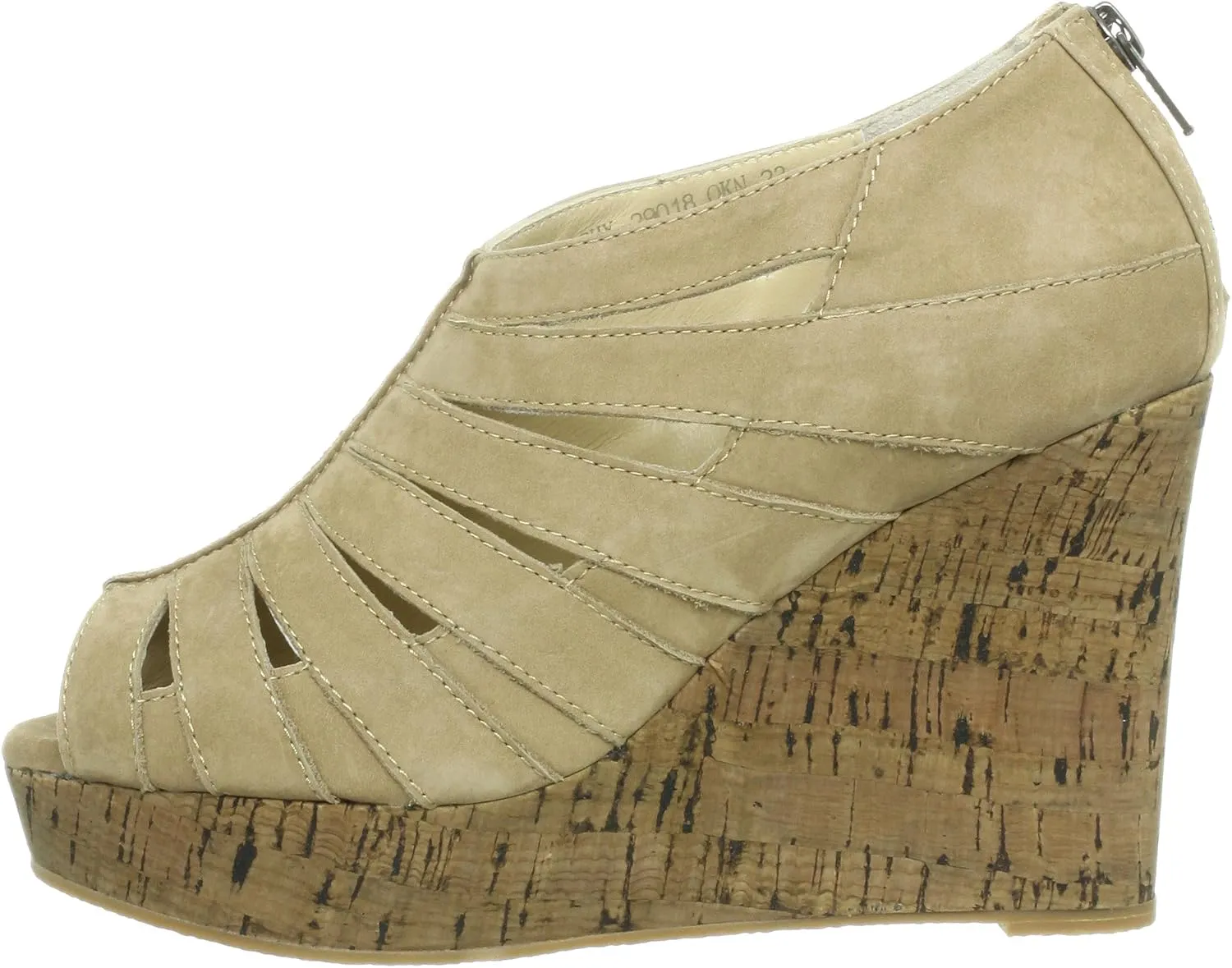 Mode Ejacomo MEHX29018 Thick Sole Cork Heel Sandals