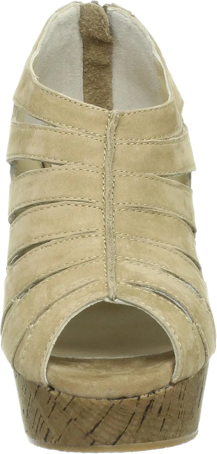 Mode Ejacomo MEHX29018 Thick Sole Cork Heel Sandals