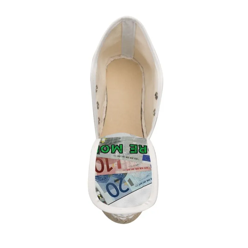 MORE MONEY Ladies Wedge Espadrilles